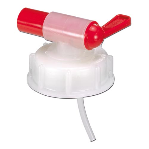 Outlet tap for plastic canister