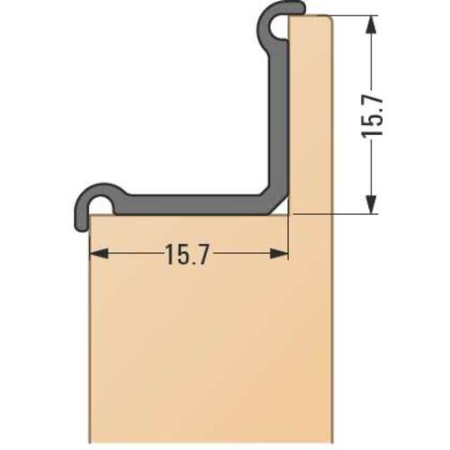 tdra1 Aluminium recessed handle Lipsi