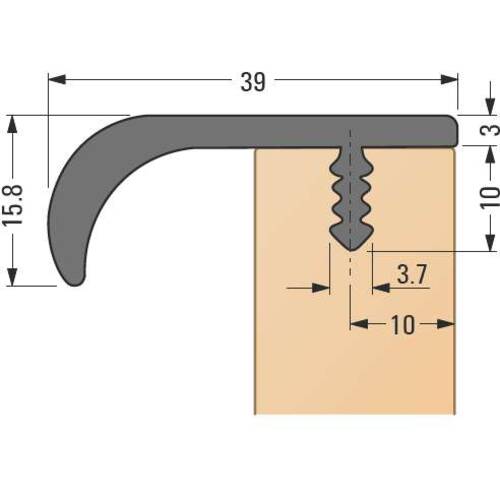 tdra1 Aluminium handle Shaq in door widths