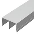 ipic1 Cover rail 2-track silver coloured anodised