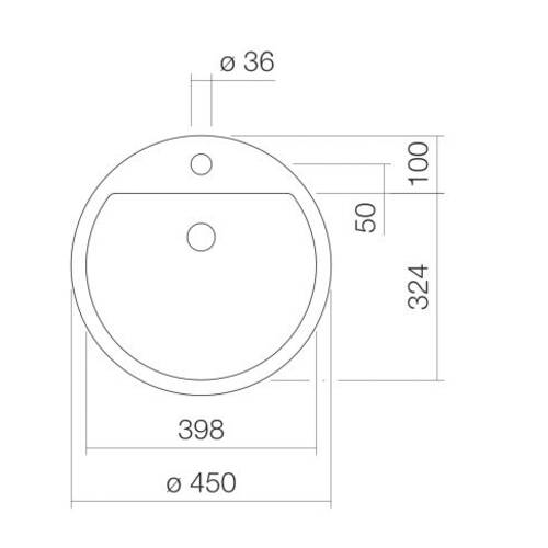 tdra1 Alape sinks HB.S450H white