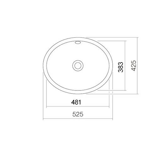 tdra1 Alape Unterbaubecken UB.O525