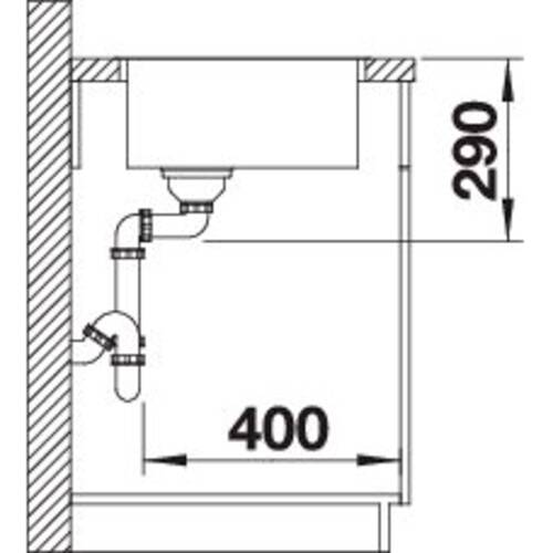 tdra2 Blanco Spüle Andano 340-IF, Edelstahl