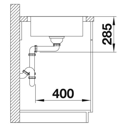 tdra4 Blanco Spüle Lantos XL 6 S-IF, Edelstahl