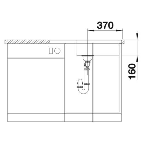 tdra3 Blanco Spüle Lantos XL 6 S-IF Compact, Edel