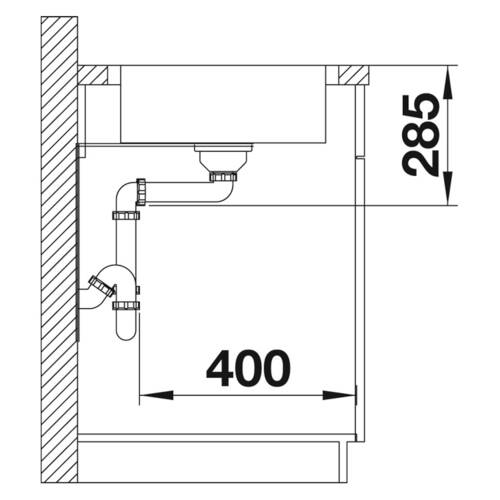 tdra4 Blanco Spüle Lantos XL 6 S-IF Compact, Edel