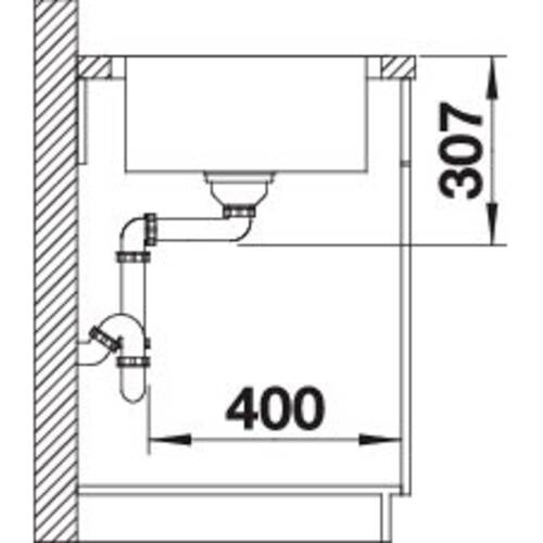 tdra2 Blanco Spüle Lemis XL 6 S-IF, Edelstahl bür