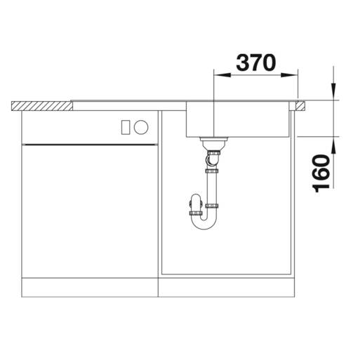 tdra3 Blanco Spüle Livit XL 6 S, Edelstahl