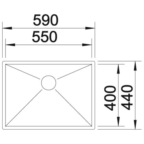 tdra1 Blanco Spüle Zerox 550-U, Edelstahl seideng