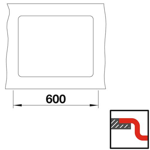 tdra5 Blanco Spüle Subline 340/160-F, Silgranit P