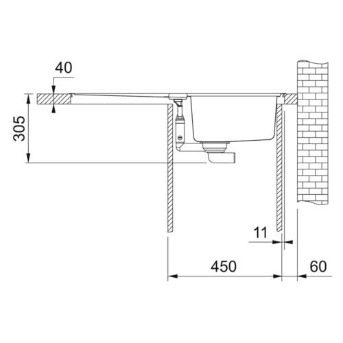 tdra2 Franke Spüle Hydros HDX 214, Edelstahl