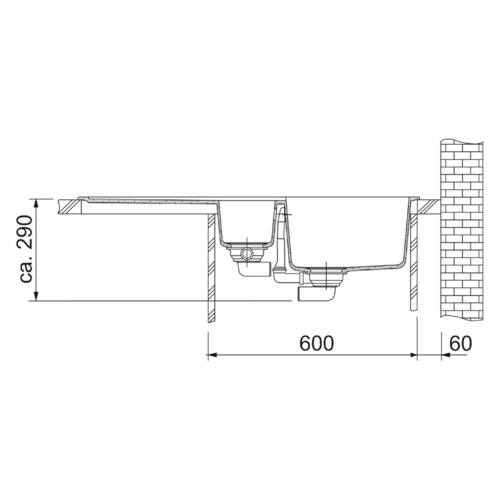 tdra2 Franke Spüle Basis BFG 651, Fragranit+