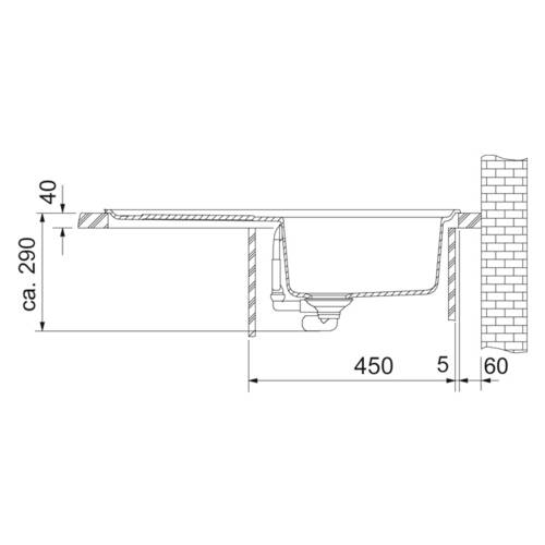 tdra2 Franke Spüle Basis BFG 611, Fragranit+