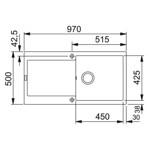 tdra1 Franke Spüle Maris MRG 611-100, Fragranit+