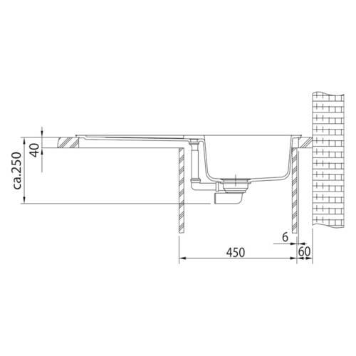 tdra2 Franke Spüle Strata STG 614, Fragranit+