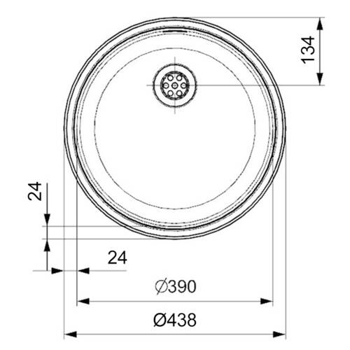 tdra1 Reginox Spüle R18 370 OSP (R), Edelstahl po