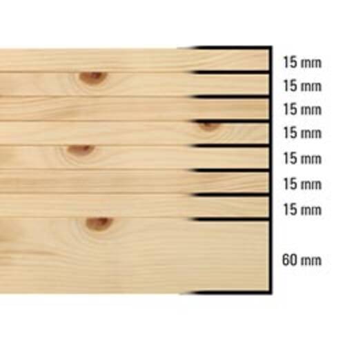 Rollladenmatte Wood-Premium 15 mm