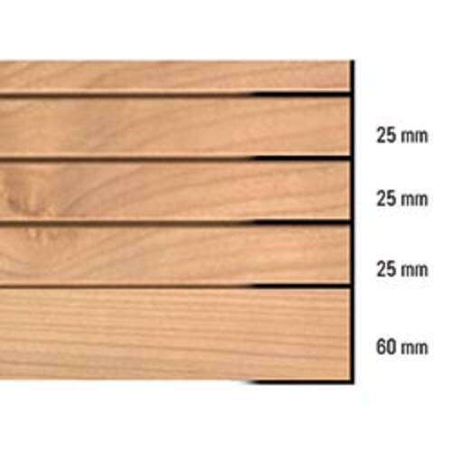 Rolluikmat Wood-Designflex 25 mm