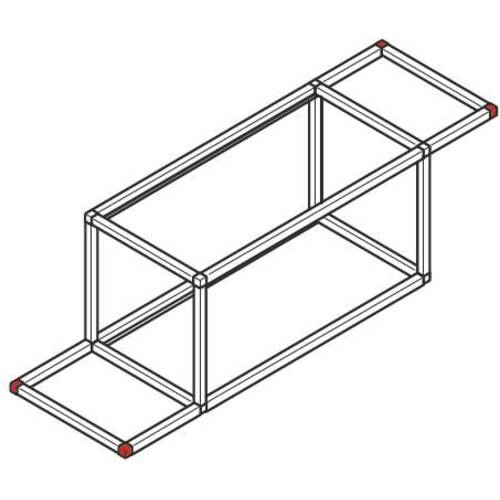 tdra1 Shelving system Smartcube, 2-sided joint