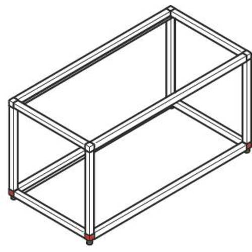 tdra1 Shelving system Smartcube, 3-sided joint wi