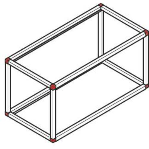 tdra1 Shelving system Smartcube, 3-sided joint