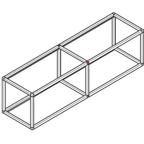 tdra1 Shelving system Smartcube, 4-sided joint, h