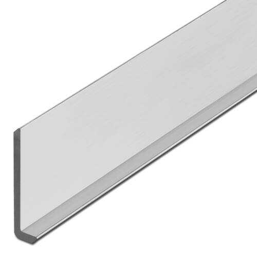 Profilo a L, alluminio, con spigoli smussati
