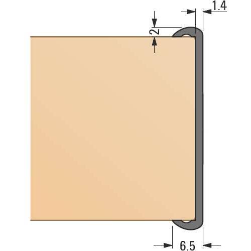 tdra1 Clamp-fit panel profile
