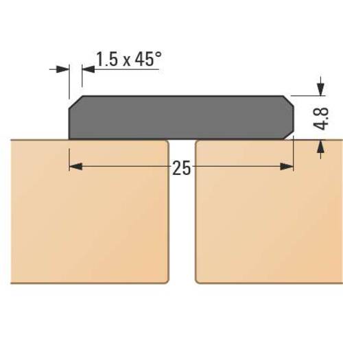 tdra1 Doorstop strip for 5 mm gap