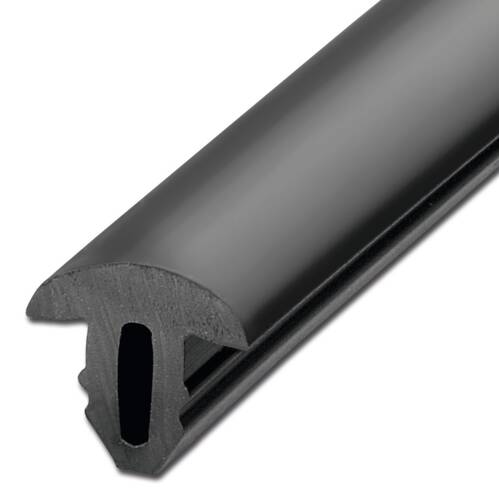 ipic1 Non-slip profile, 10 mm, rounded, RAL 9005