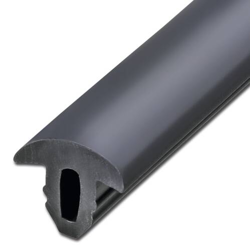 ipic1 Non-slip profile, 10 mm, rounded, RAL 7016