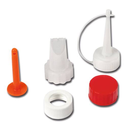 ipic1 Nozzle set for glue bottles, with pointed,