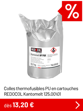 Colles thermofusibles PU en cartouches REDOCOL Kantomelt 125.00/01