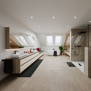 A Family Bathroom with a Wellness Feeling